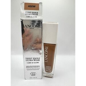Lancome Teint Idole Ultra Wear Care & Glow Foundation 450W SPF 27 1oz New